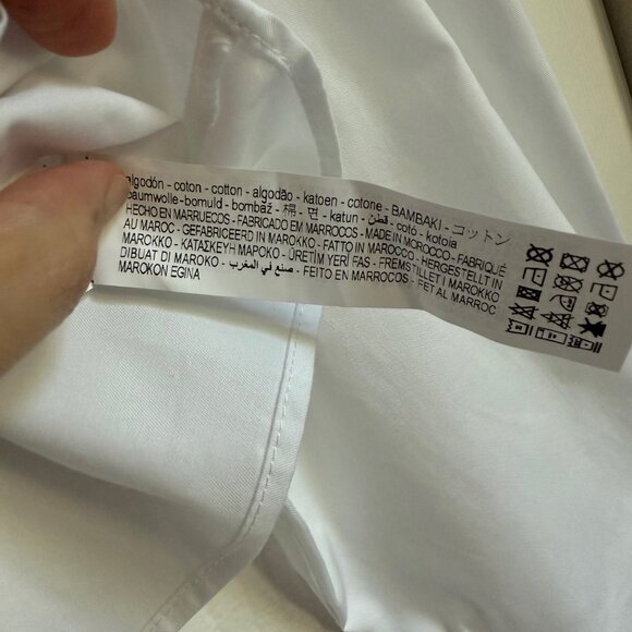 Crop poplin shirt - Picture 6 of 7